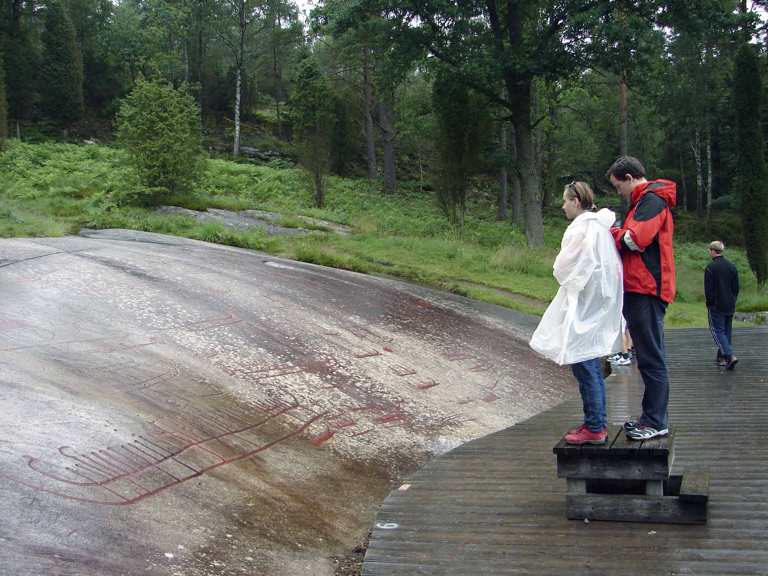 Skalní rytiny v Bohuslänu. Foto M. Opatrná